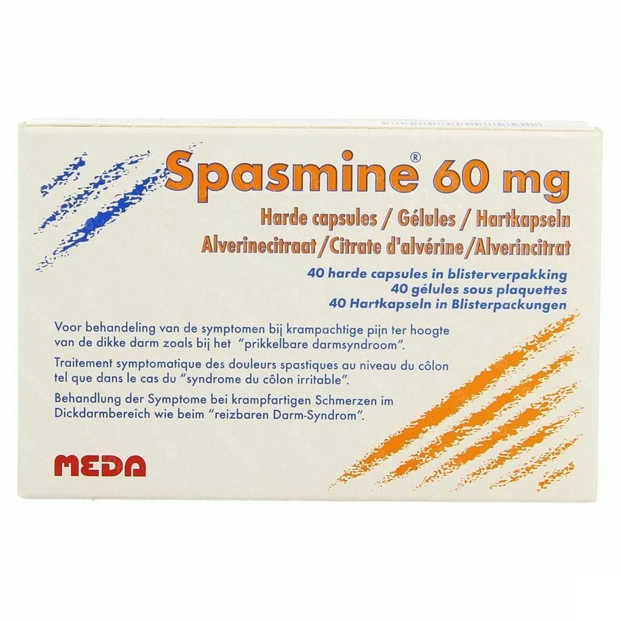Spasmine Caps 40 X 60mg