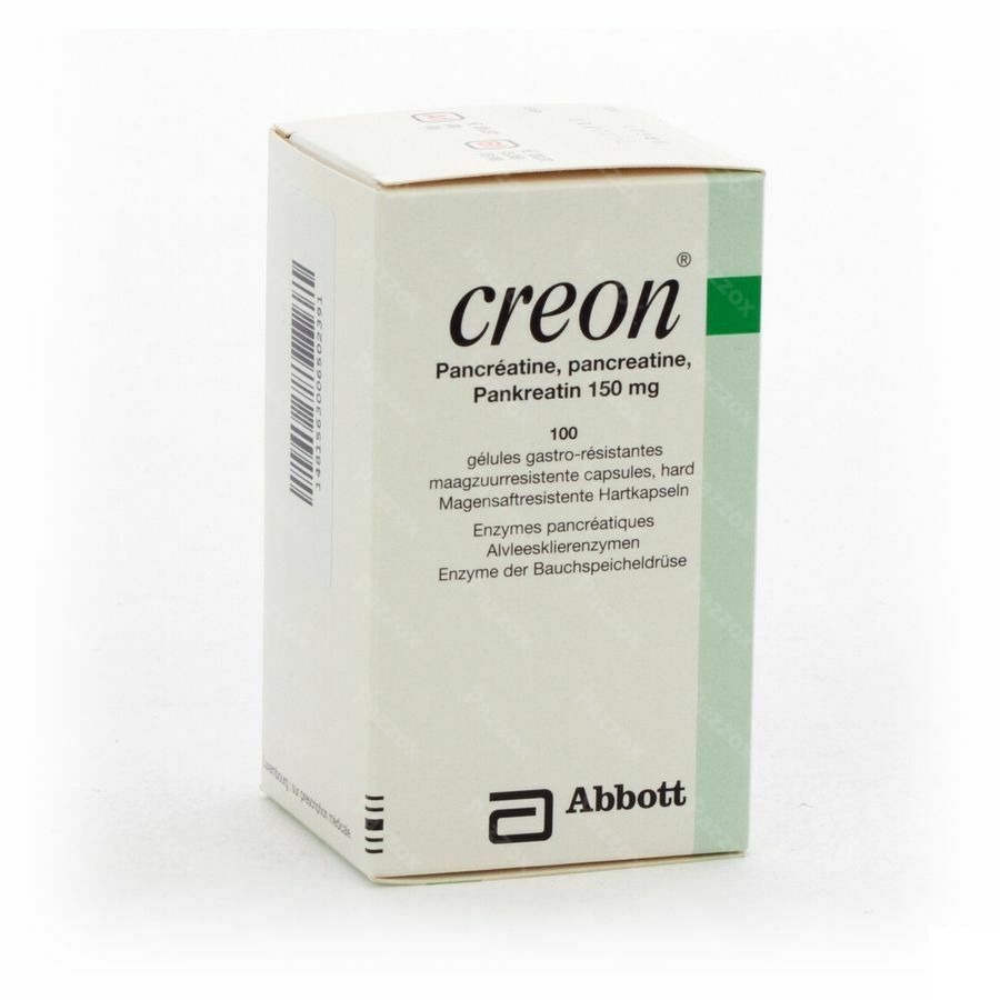 Creon 10000 Caps Maagsapresist Hard 100 X 150mg