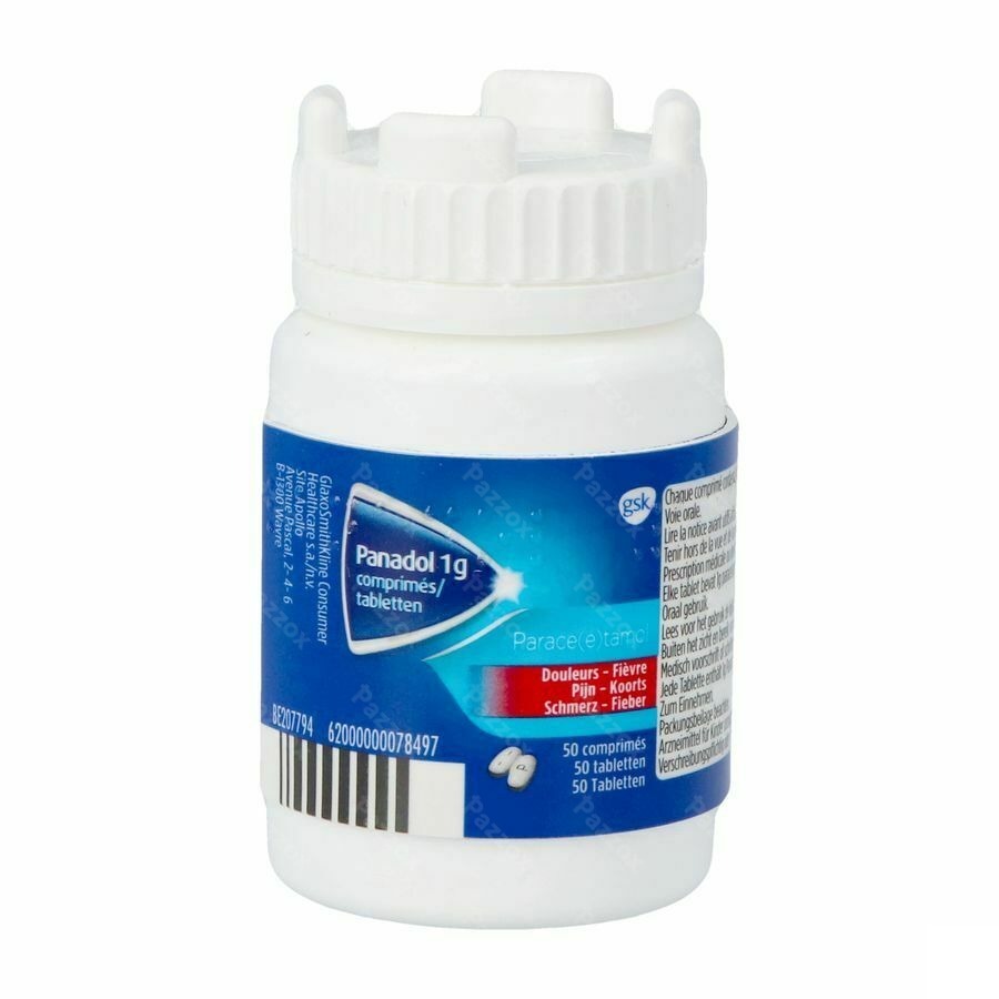Panadol Bottle Tabl 50x1g