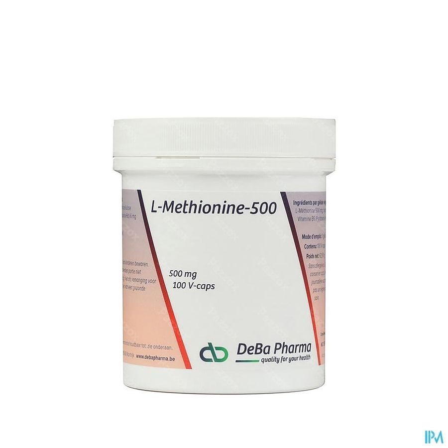 l-methionine +b6 Caps 100x500mg Deba
