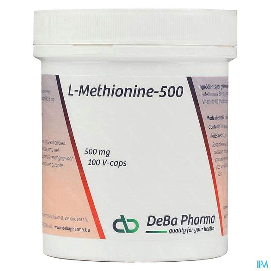 l-methionine +b6 Caps 100x500mg Deba