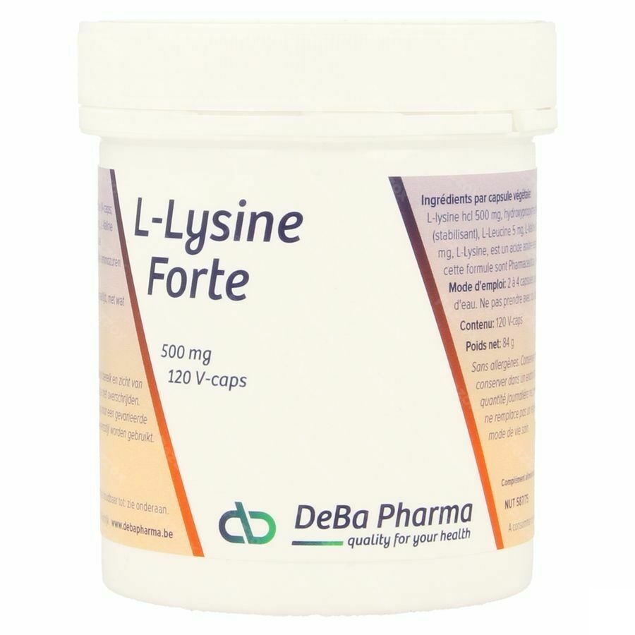 DeBa Pharma L-lysine Forte 120 Capsules