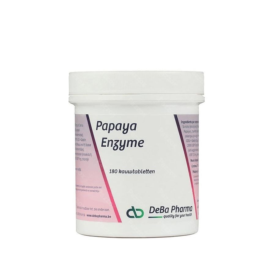 DebaPharma Papaya Enzyme 180 Kauwtabletten