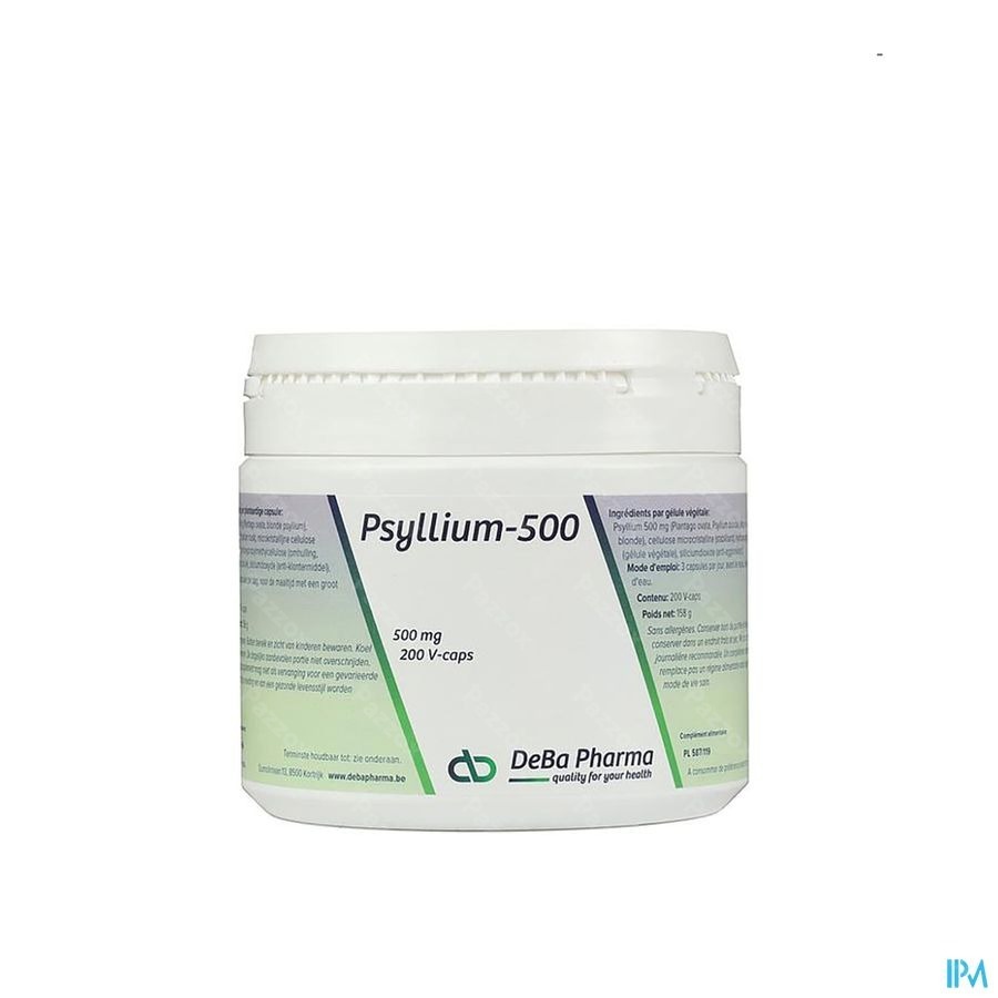 DeBa Pharma Psyllium 200 Capsules