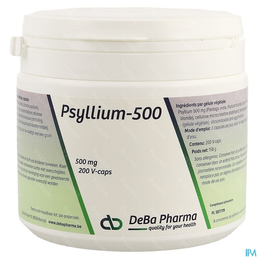 DeBa Pharma Psyllium 200 Capsules