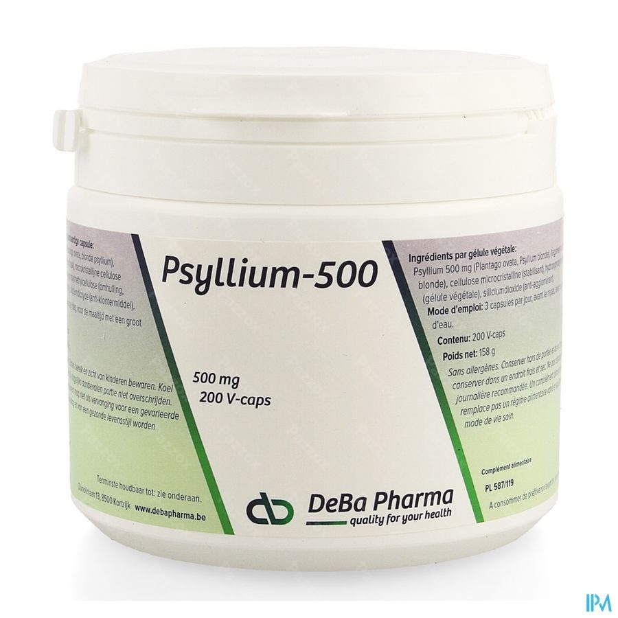 DeBa Pharma Psyllium 200 Capsules