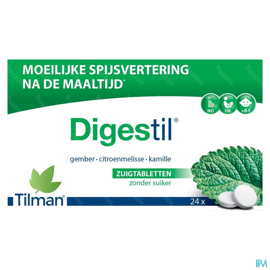 Digestil Moeilijke Spijsvertering 24 Zuigtabletten