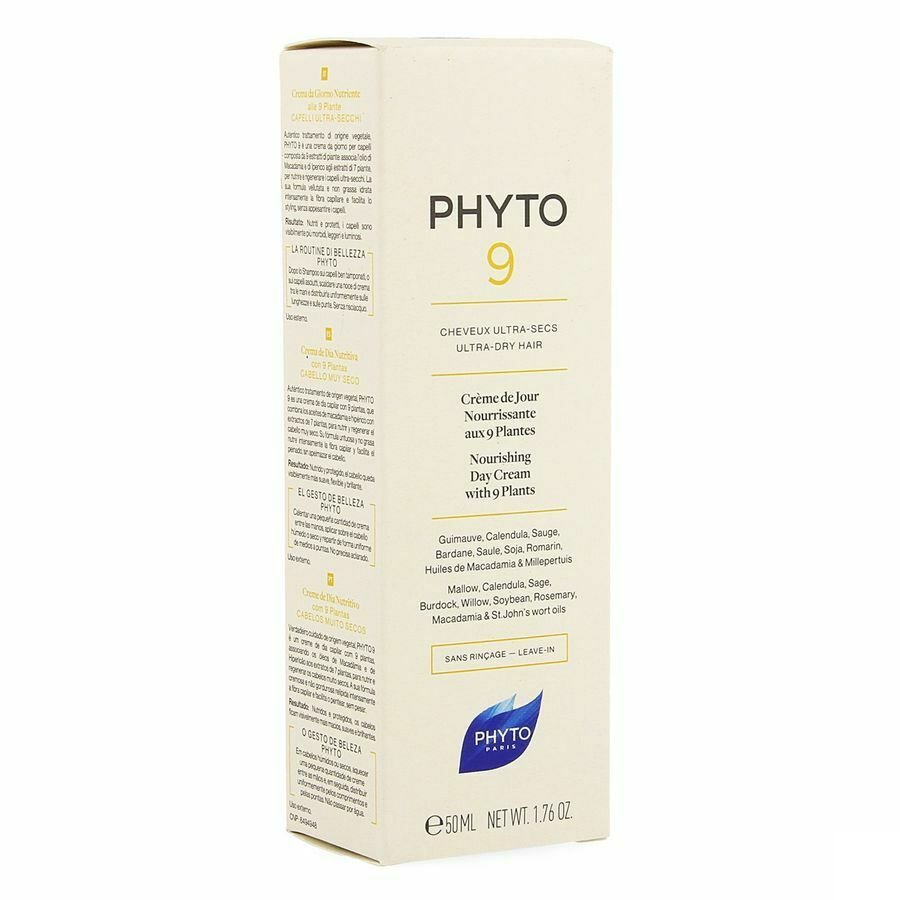 Phyto 9 Dagcrème Extreem Droog Haar 50ml