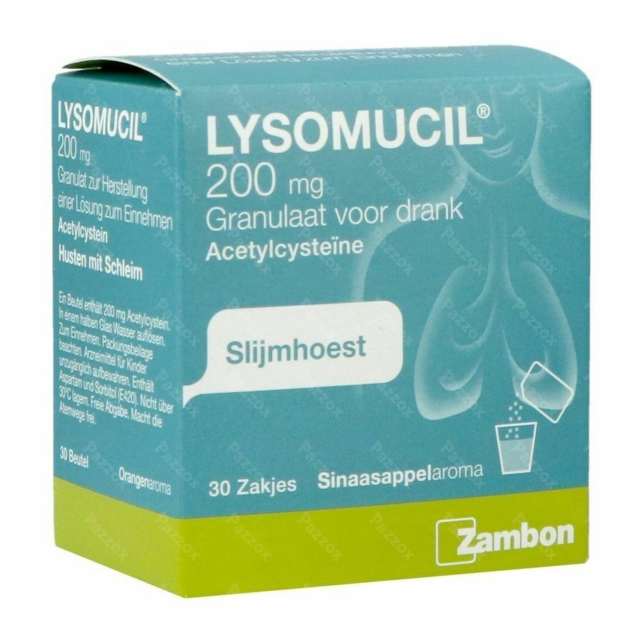 Lysomucil 200 Gran Sach 30 X 200mg