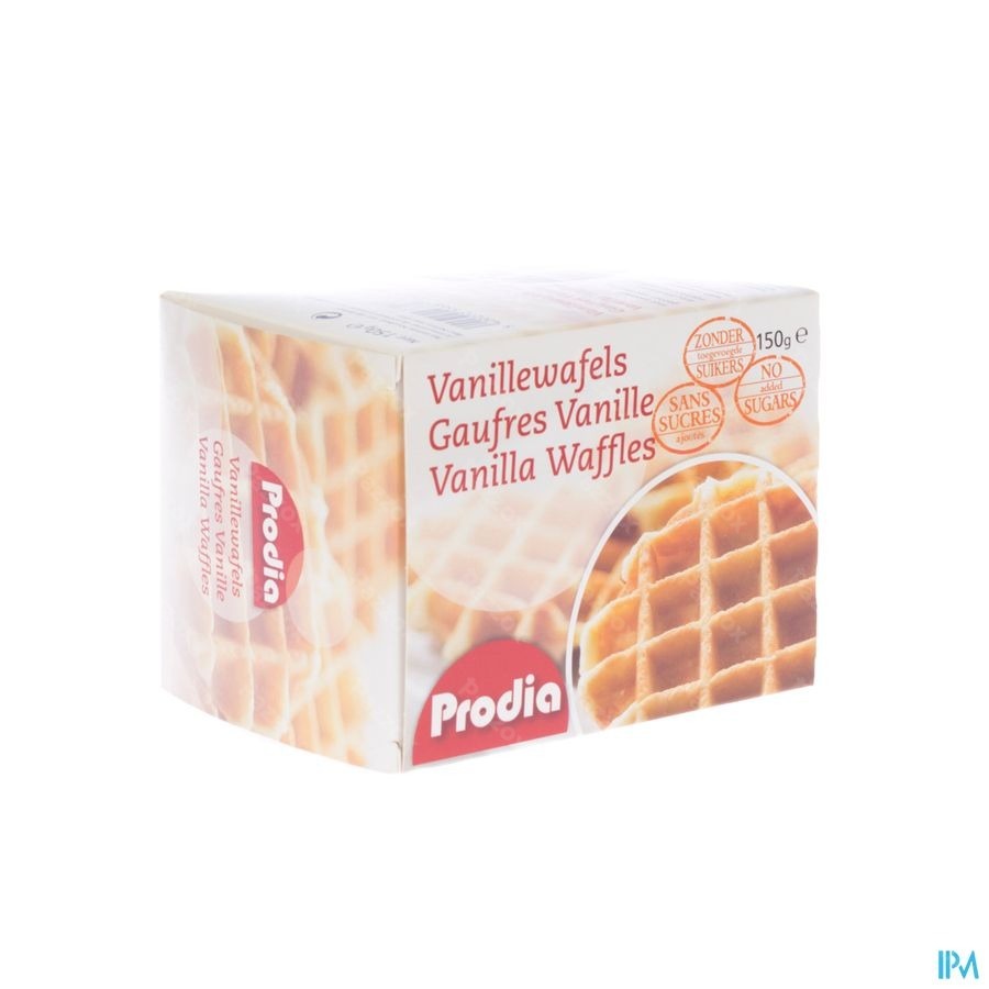 Prodia Wafel Vanille + Zoetstof 150g 5687 Revogan