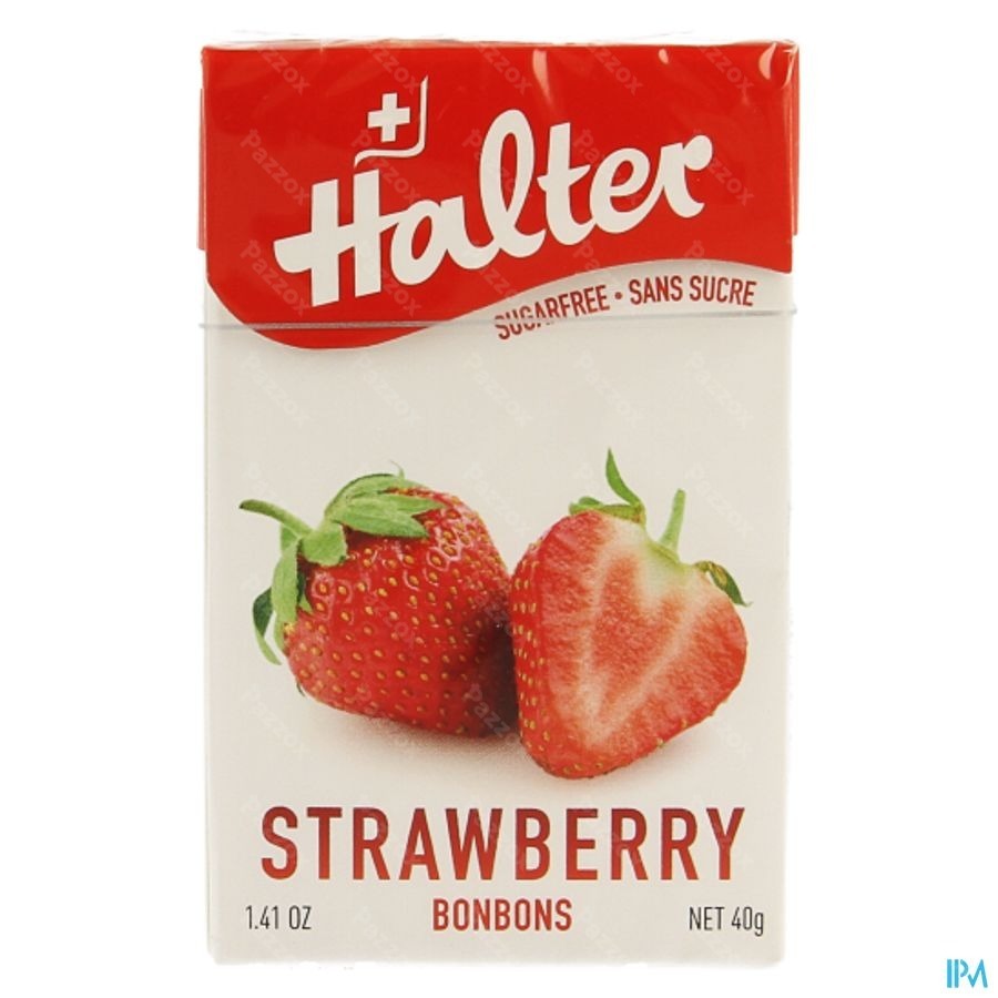 Halter Bonbon Aardbei Zs 40g