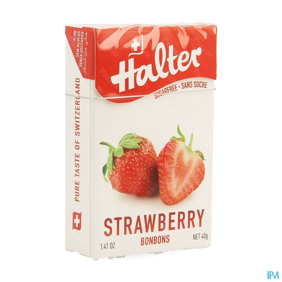 Halter Bonbon Aardbei Zs 40g