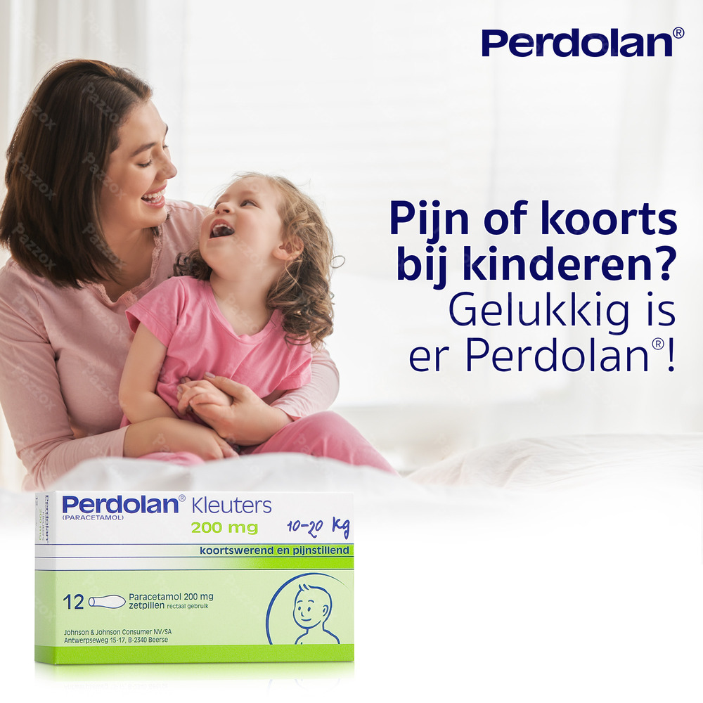 Perdolan Kleuters Zetpillen 12x200mg