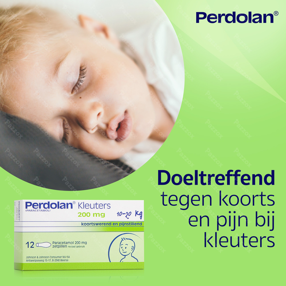 Perdolan Kleuters Zetpillen 12x200mg