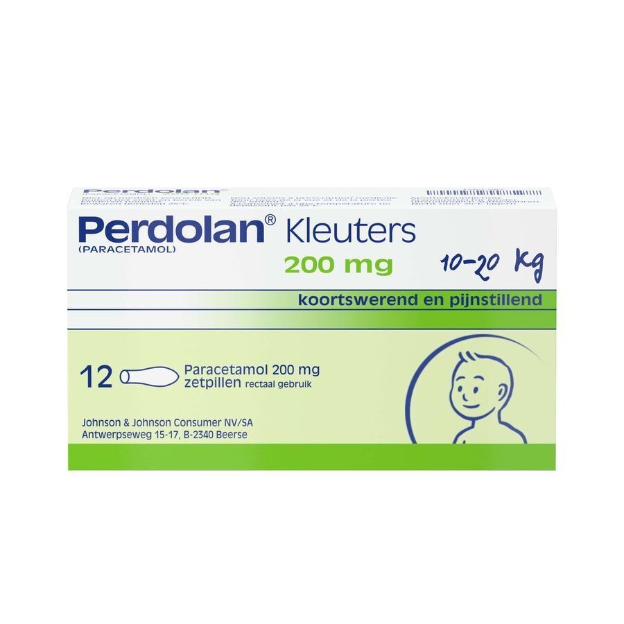 Perdolan Kleuters Zetpillen 12x200mg