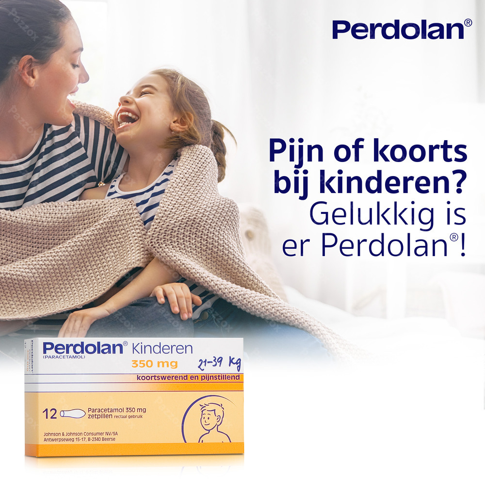 Perdolan Kinderen Zetpillen 12x350mg