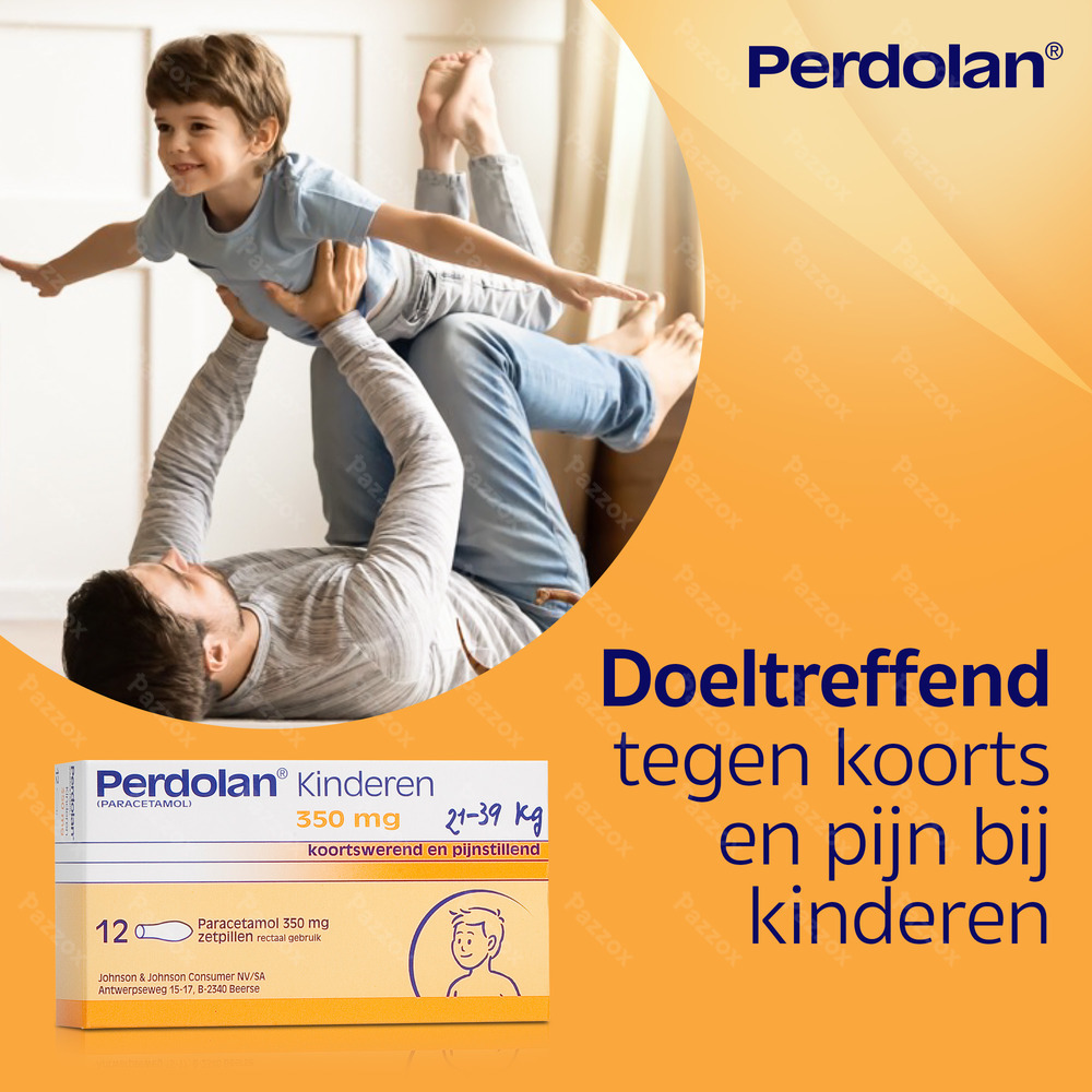 Perdolan Kinderen Zetpillen 12x350mg
