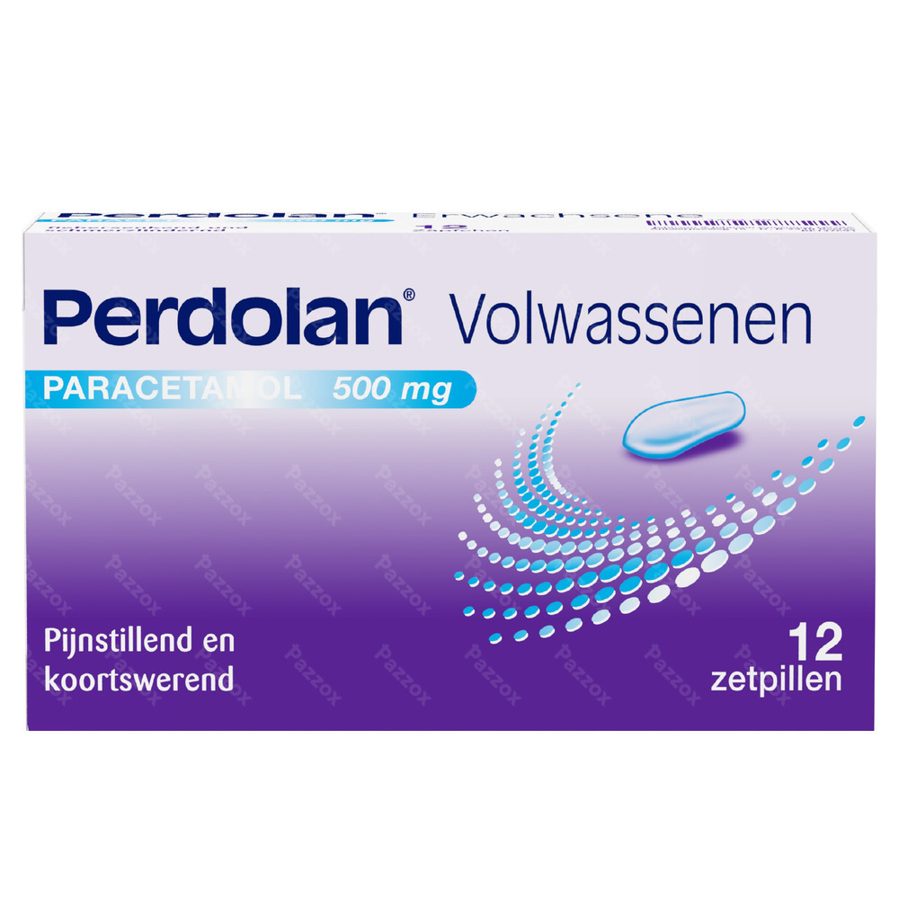 Perdolan Volwassenen Zetpillen 12x500mg