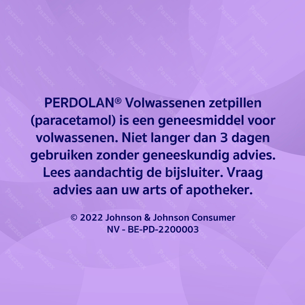 Perdolan Volwassenen Zetpillen 12x500mg