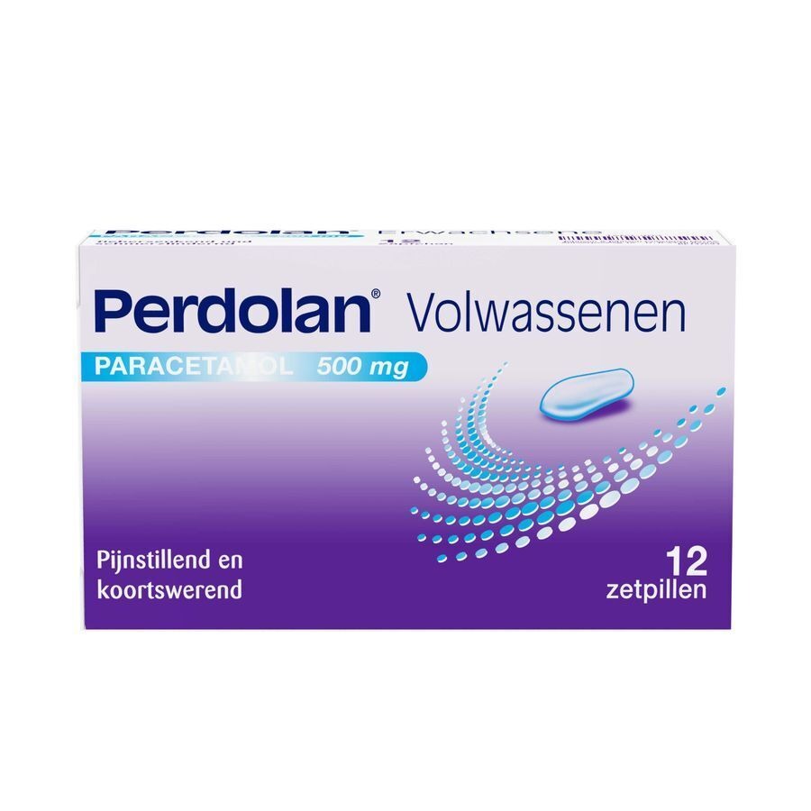 Perdolan Volwassenen Zetpillen 12x500mg