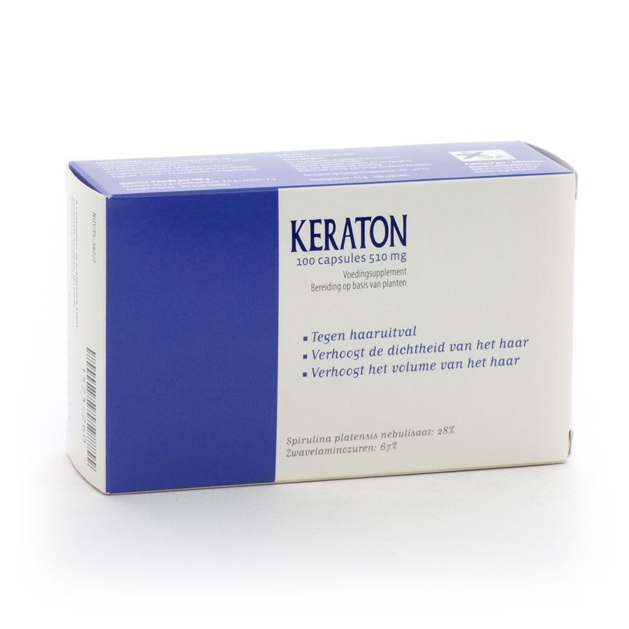 Keraton Haren Voedingssupplement Haar en Nagels 100 Capsules