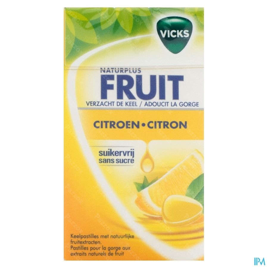 Vicks Lemon+c Zonder Suiker 40g Box