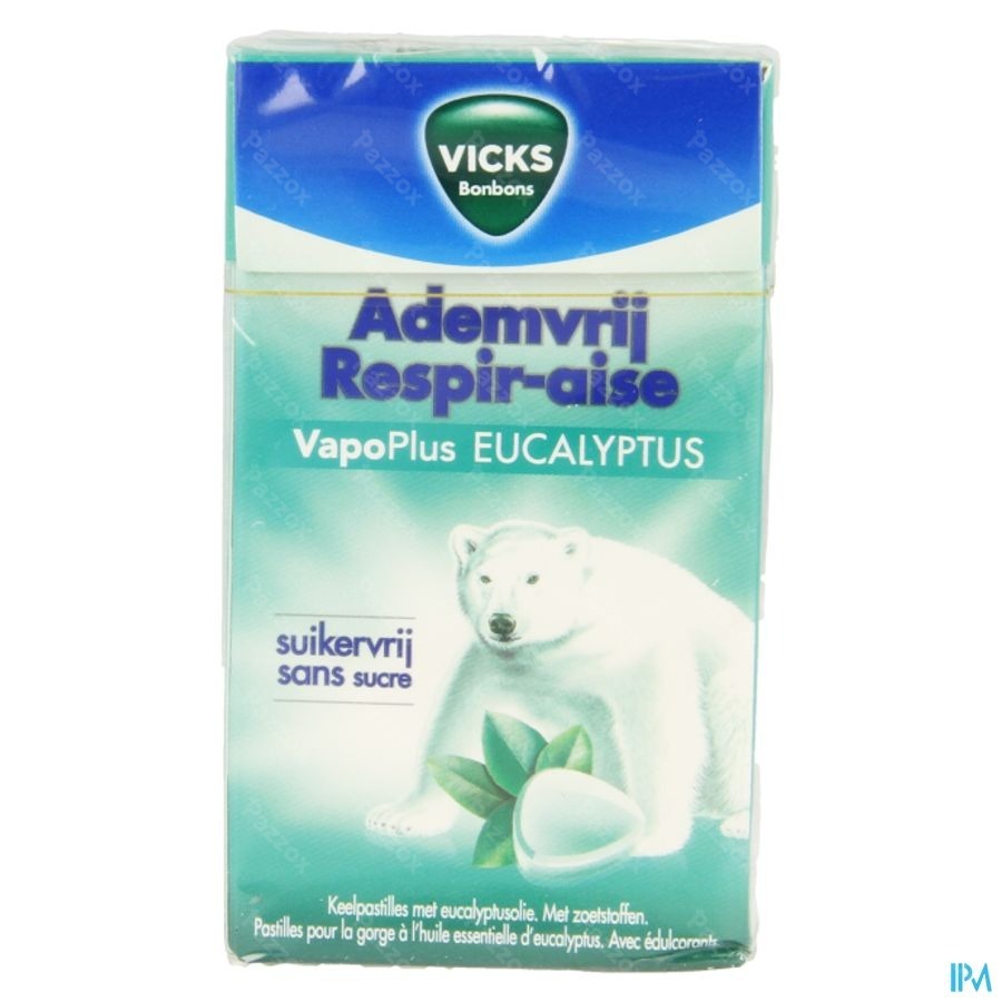 Vicks Ademvrij Z/suiker 40g Box