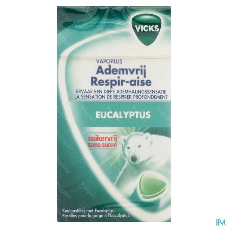 Vicks Ademvrij Z/suiker 40g Box