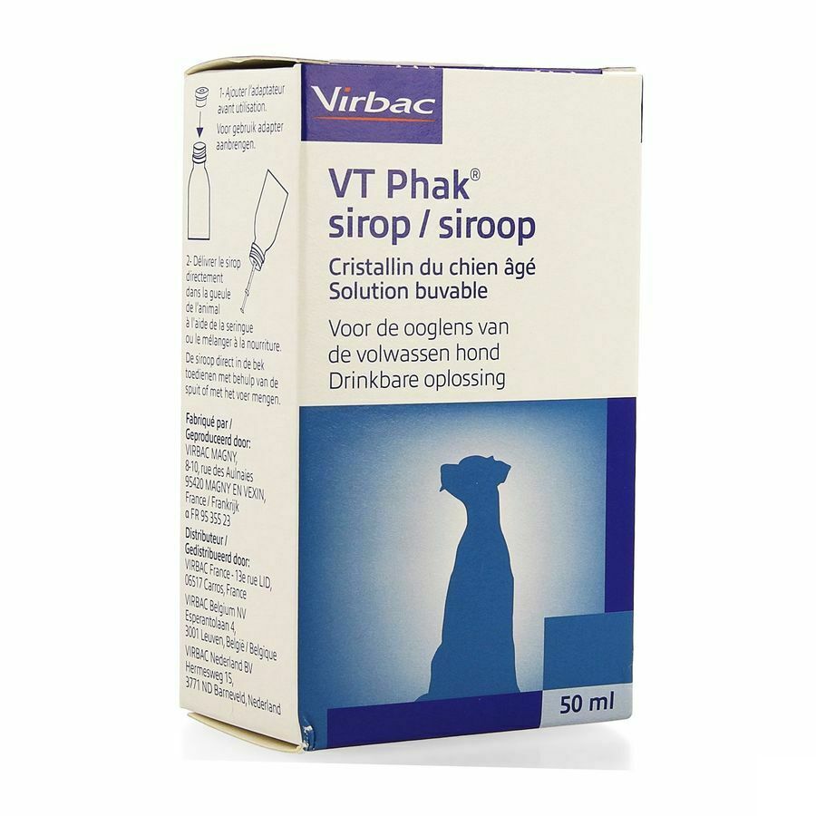 Virbac Vt Phak Siroop Ooglens Hond Drinkbare Oplossing 50ml