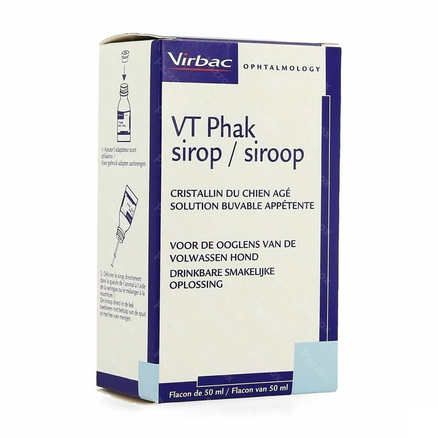 Virbac Vt Phak Siroop Ooglens Hond Drinkbare Oplossing 50ml