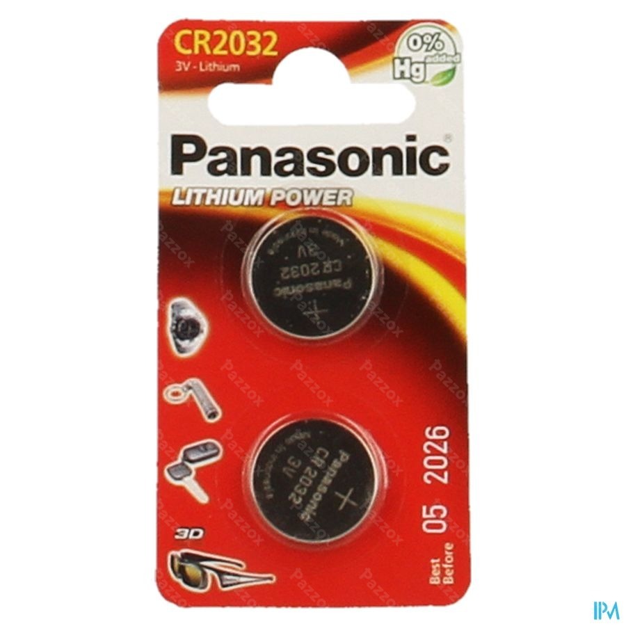 Panasonic Batterij Cr2032 3v 2