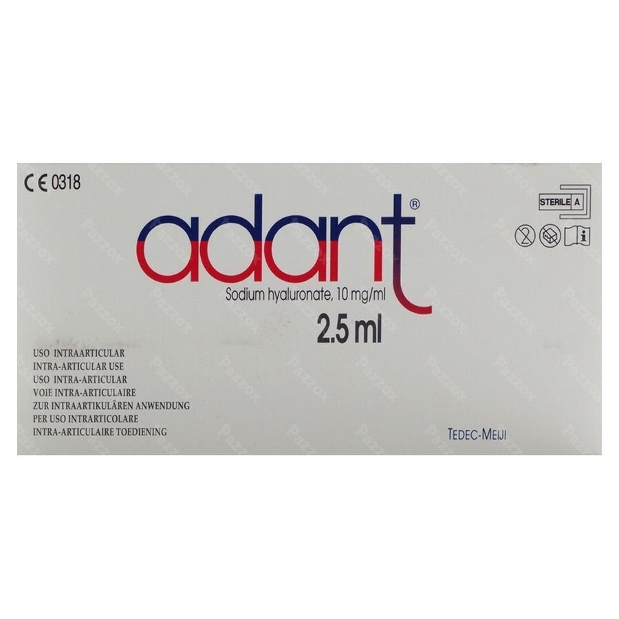 Adant Opl 1% Inj Intra Articul. 3 X 2,5ml