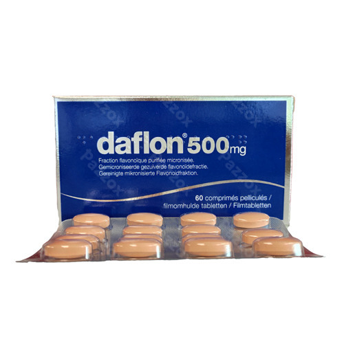 Daflon 500mg Bloedsomloop/Aambeien 60 Tabletten