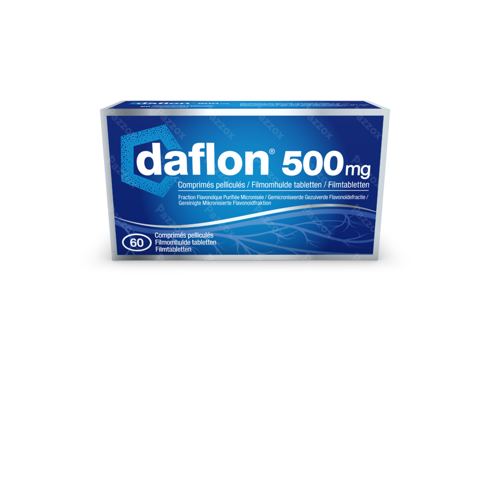 Daflon 500mg Bloedsomloop/Aambeien 60 Tabletten