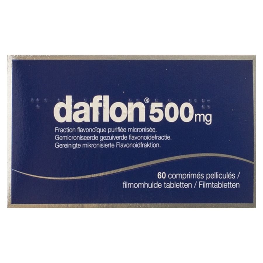 Daflon 500mg Bloedsomloop/Aambeien 60 Tabletten