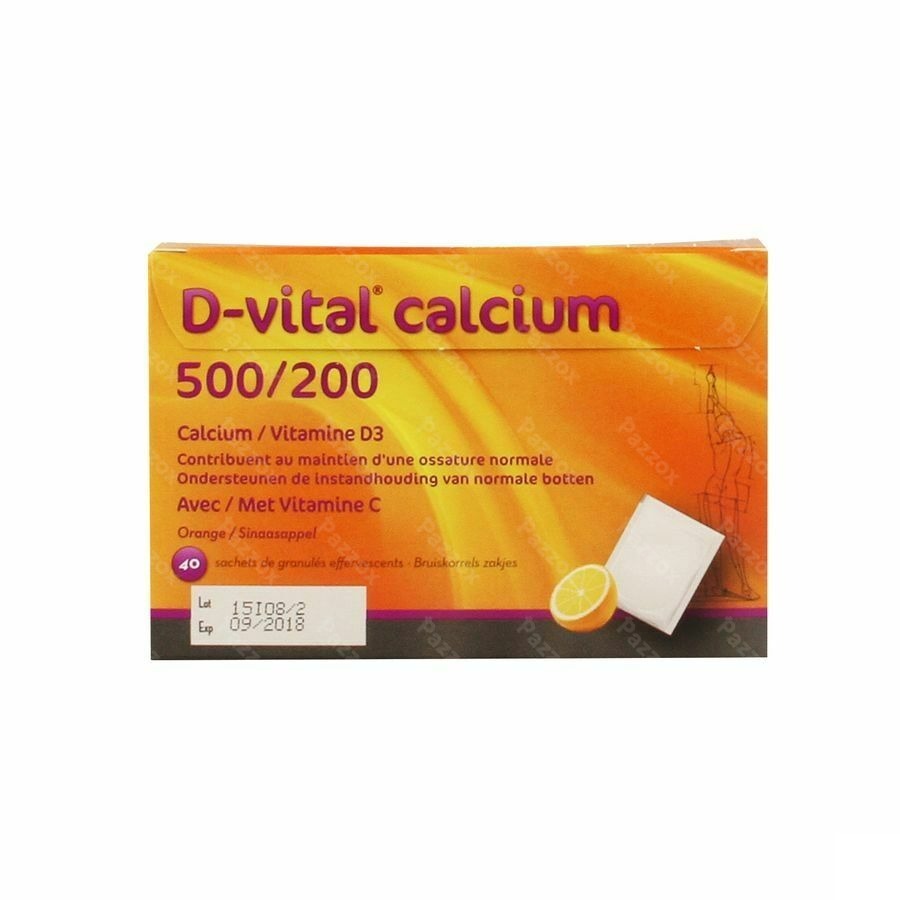 D-vital Calcium 500/200 Sinaas Zakjes 40