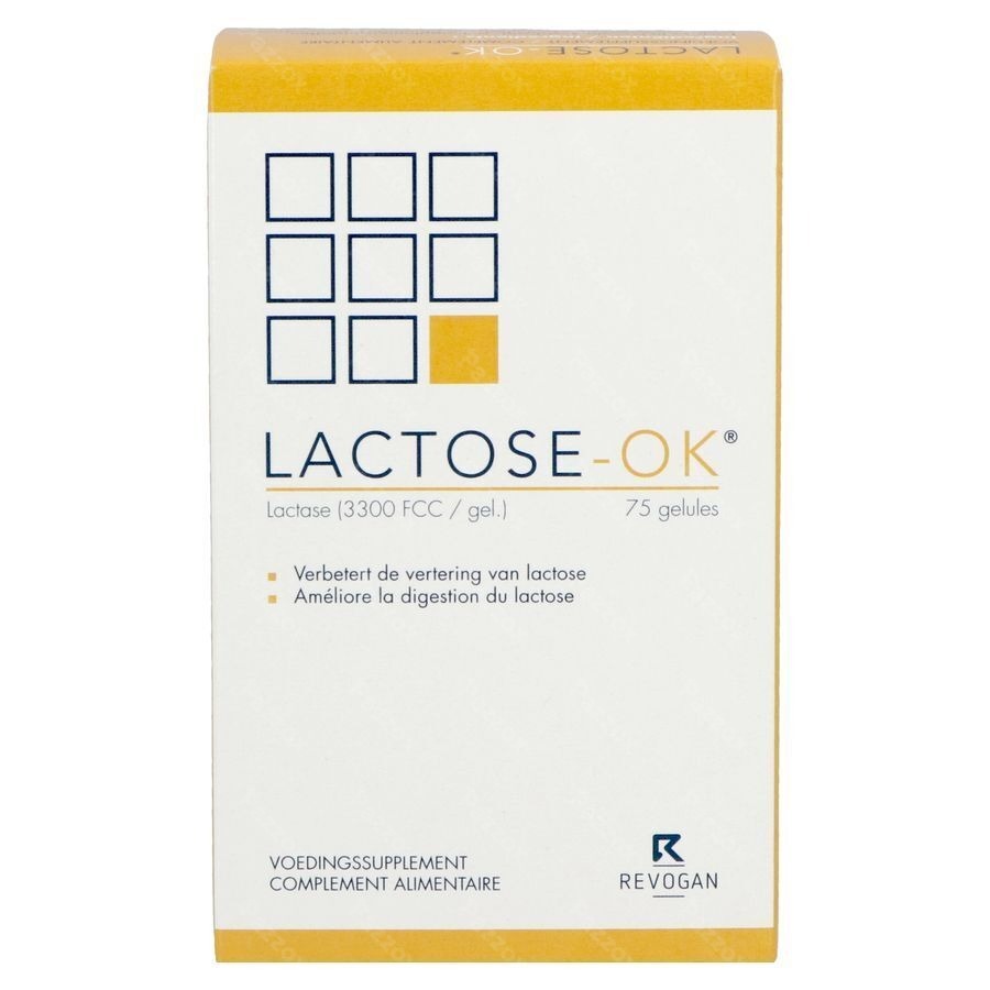 Revogan Lactose-OK 75 Capsules