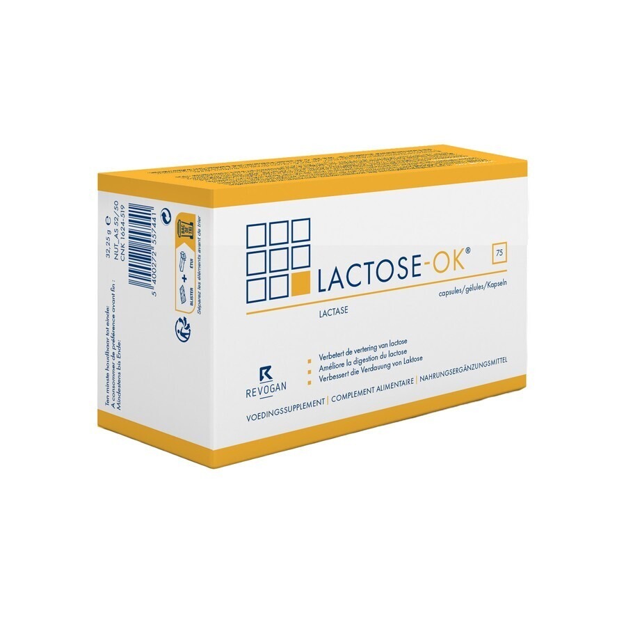 Revogan Lactose-OK 75 Capsules