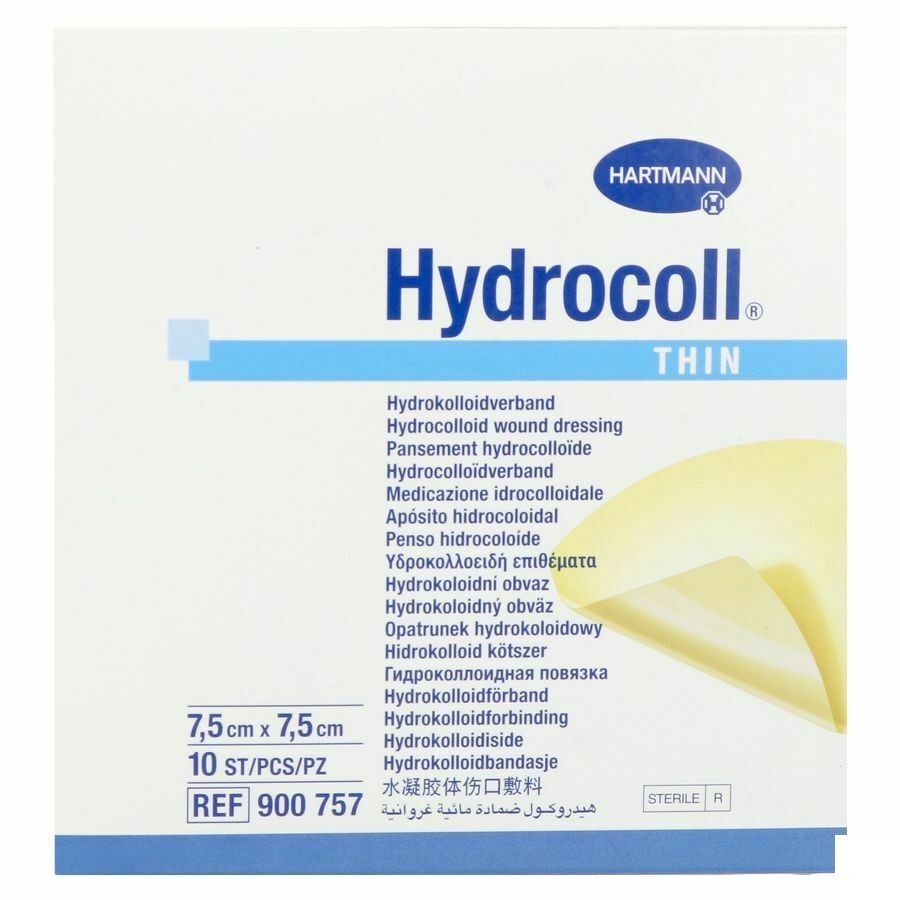 Hydrocoll Thin 7,5x 7,5cm 10 9007571