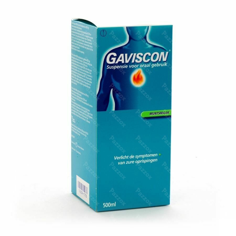 Gaviscon Menthe Munt Susp Buv 500ml