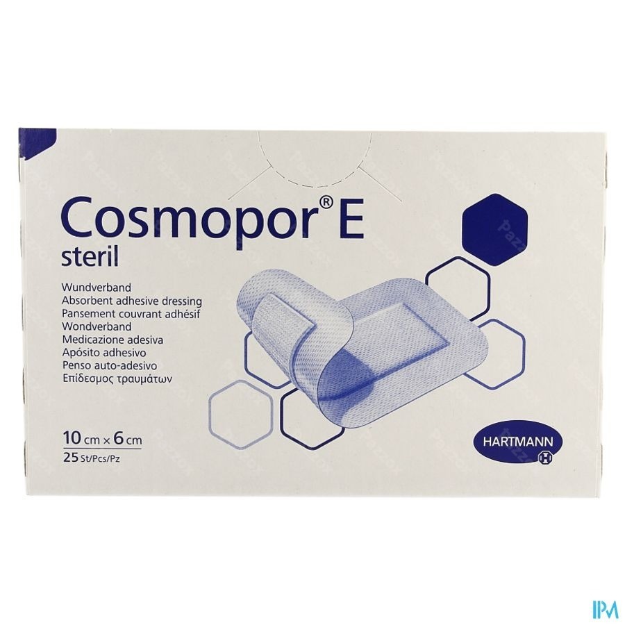 Cosmopor E Latexfree 10x6cm 25 P/s