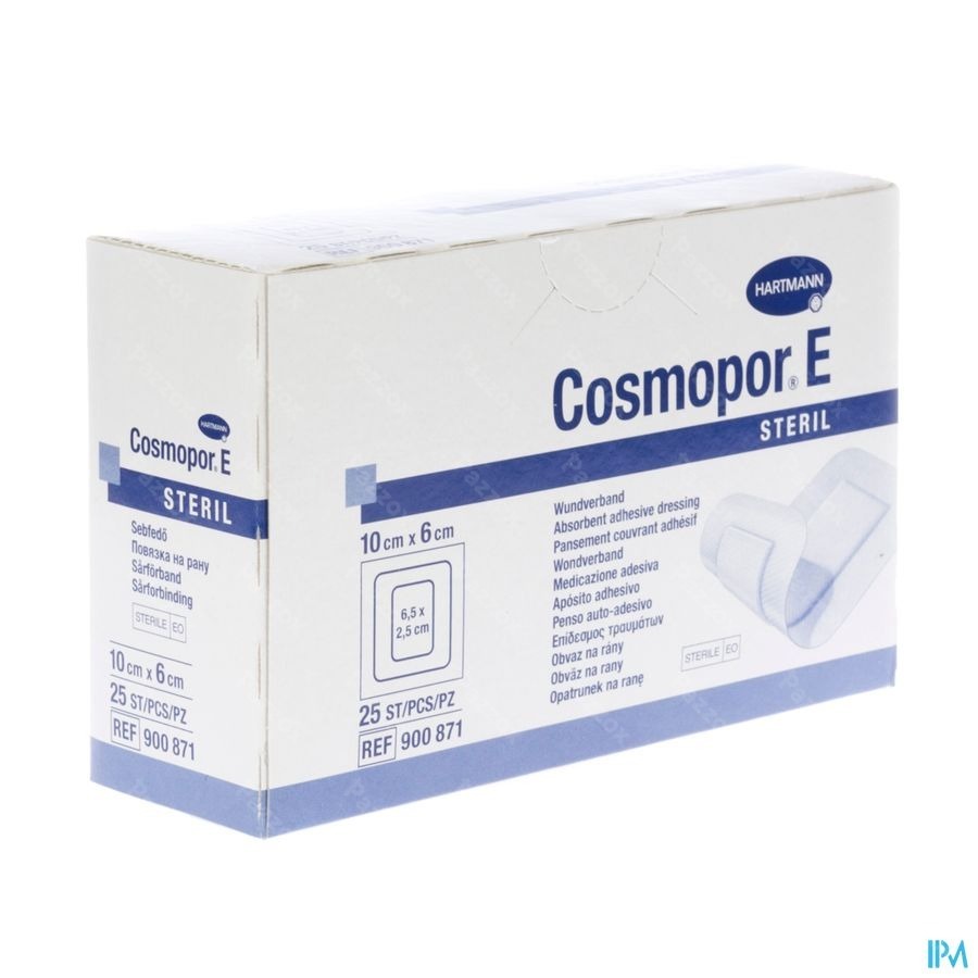 Cosmopor E Latexfree 10x6cm 25 P/s