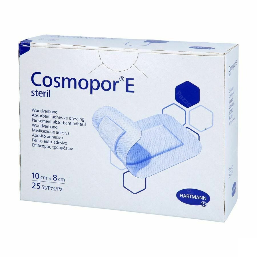 Cosmopor E Latexfree 10x8cm 25 P/s