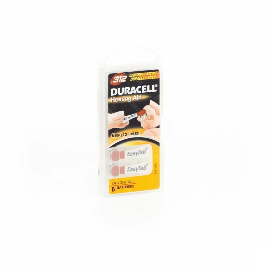 Duracell Easytab Hoorbatterij Da13 6 Oranje