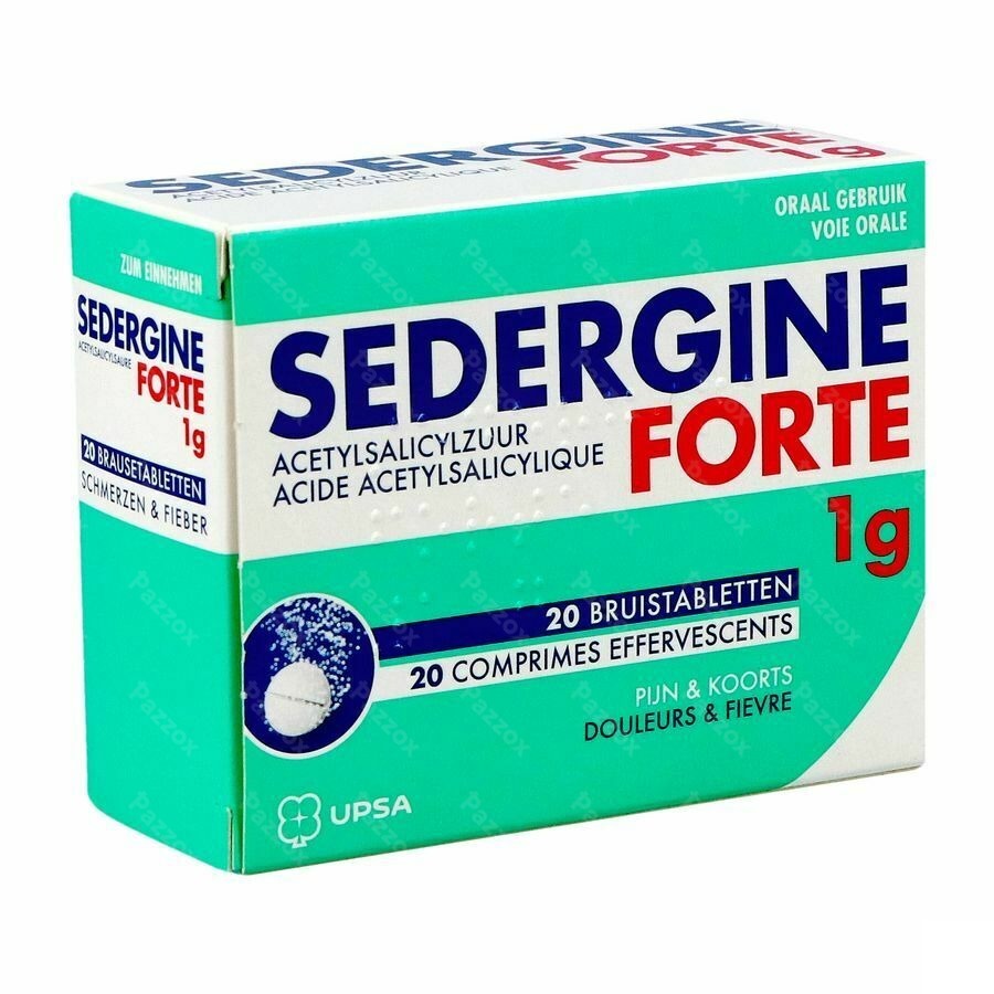 Sedergine Forte 1g 20 Bruistabletten