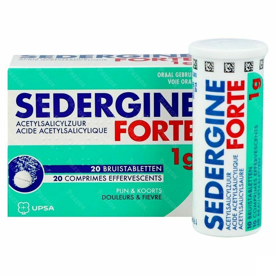 Sedergine Forte 1g 20 Bruistabletten