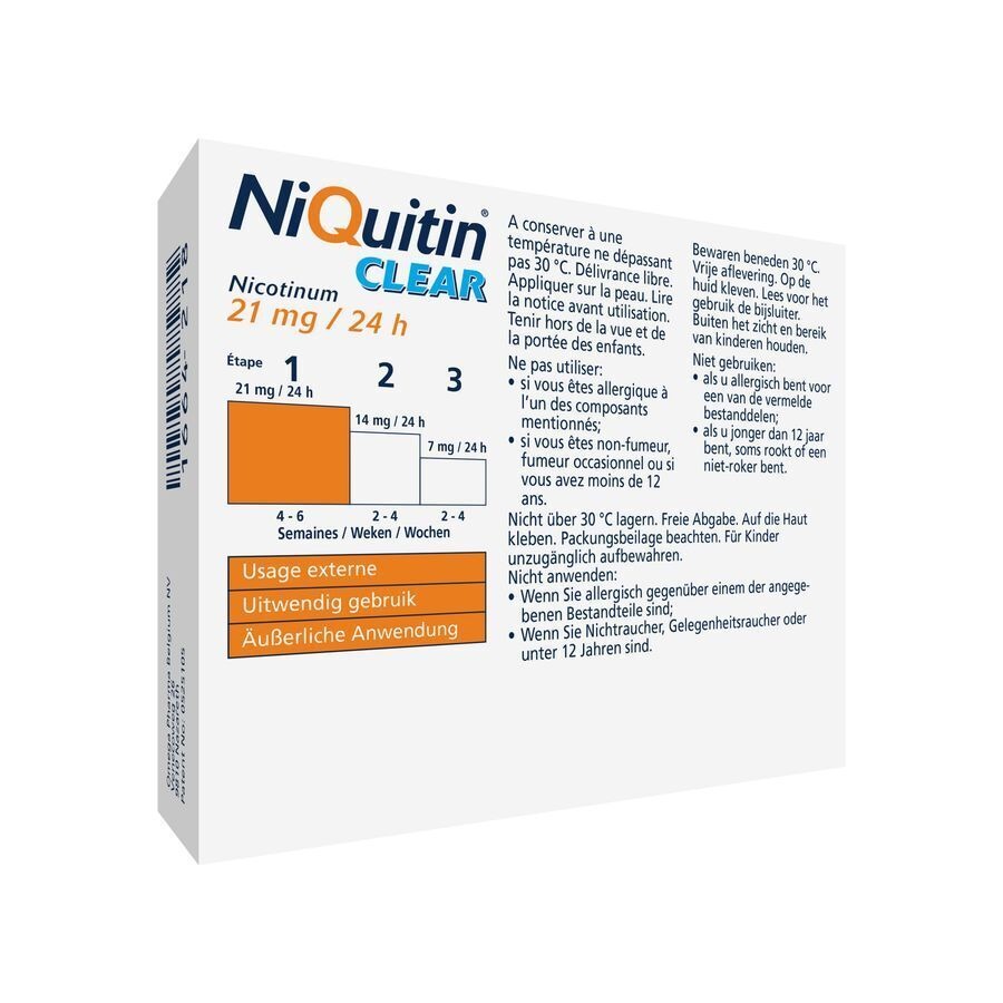 Niquitin Clear Patches 14 X 21mg