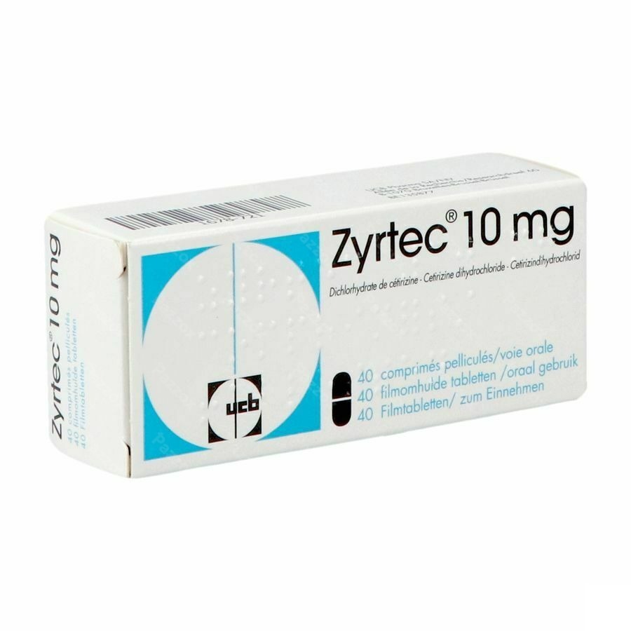Zyrtec 10mg 40 Tabletten