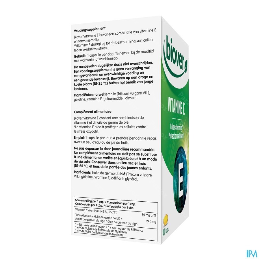 Vitamine E 45ie Natural Caps 100