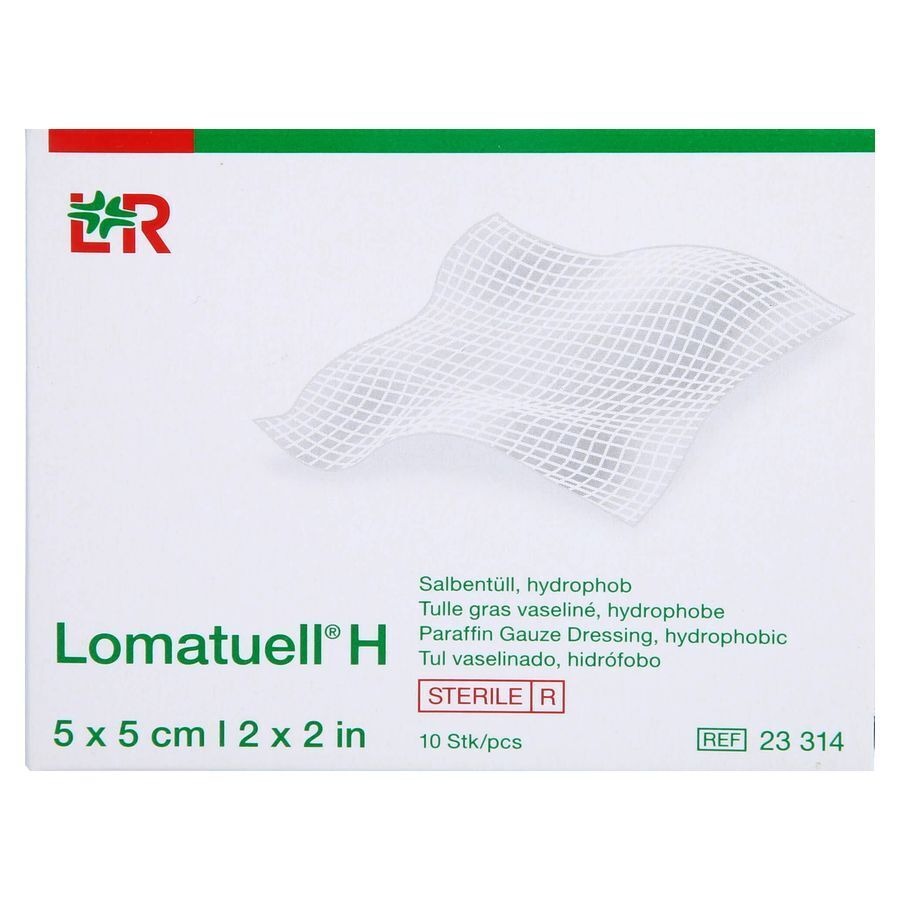 Lomatuell H Kompres Ster 5x 5cm 10 23314